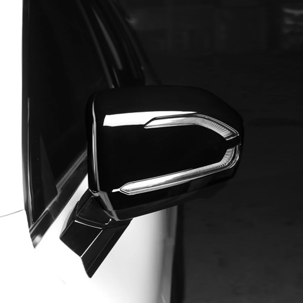 Gloss Black Door Side Rearview Mirror Cover For Hyundai Palisade 2020-2024 Rear View Mirror Glass Protective Cap House