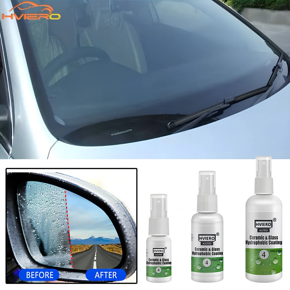 20-100ml Ceramic Glass Nano Hydrophobic Coating Anti-rain Windshield Rainproof Agent Spray Car Remove water Polish Accessories
