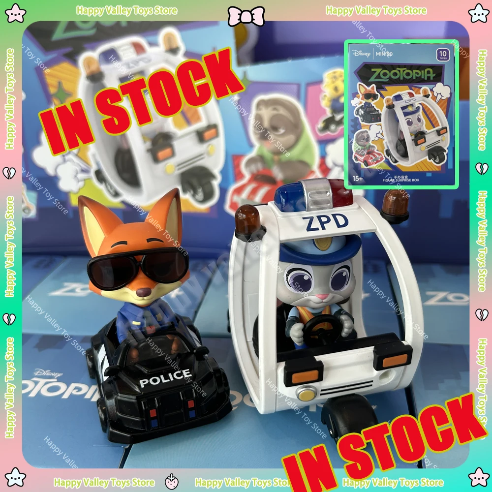 

In Stock Miniso Zootopia Judy Nick Figure Blind Box Model Ornament Cartoon Cute Nick Figure Toy Collect Doll Kid Birthday Gift