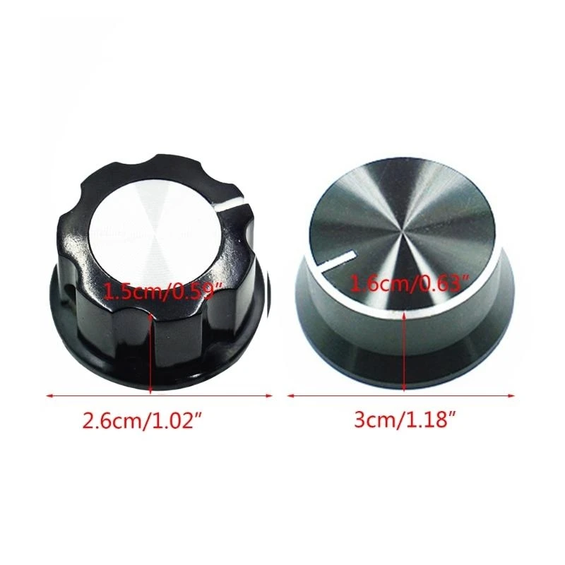 Image 7: Capuchon commutateur rotatif potentiomètre, boutons commande remplacement pour équipement