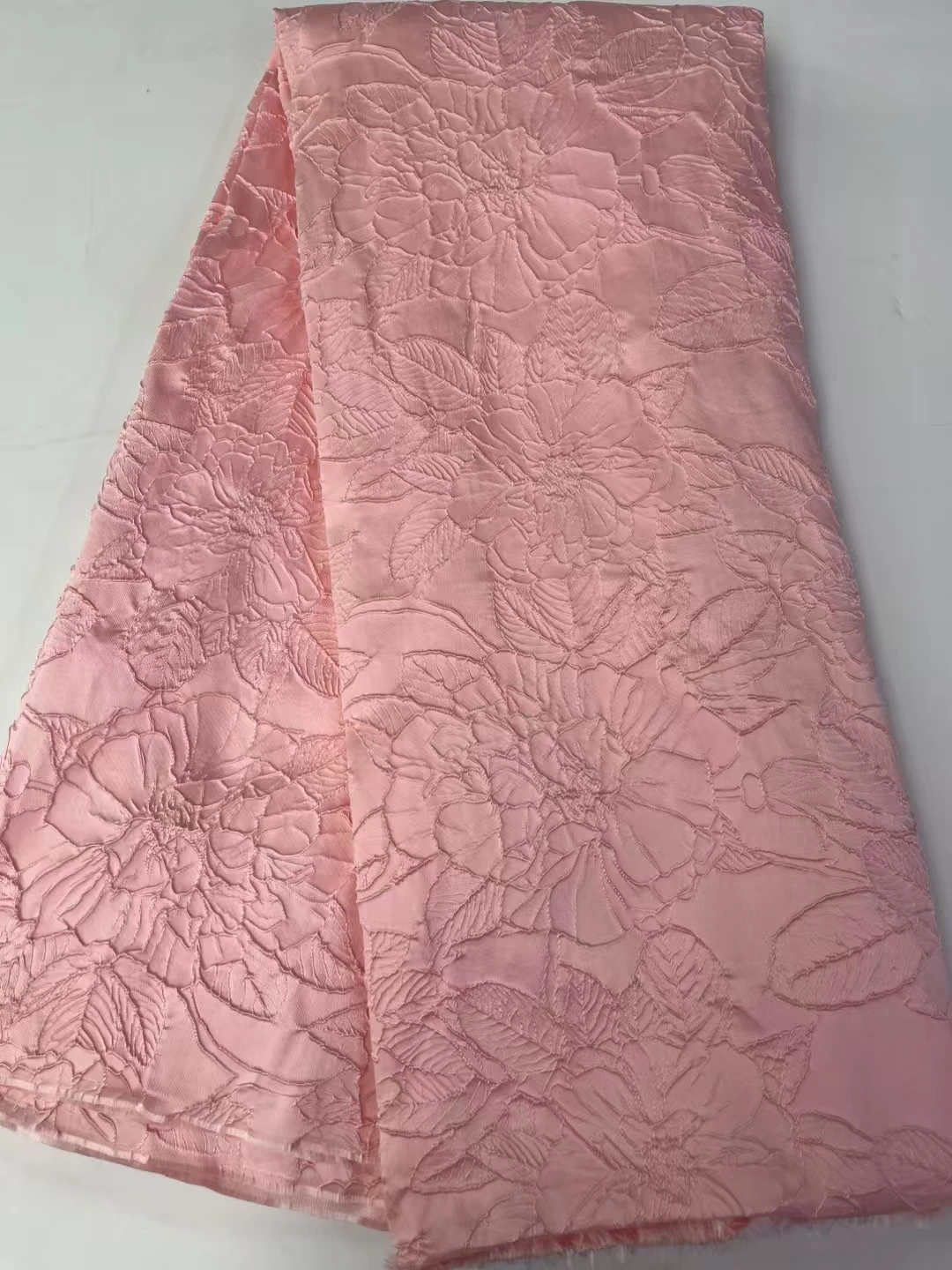 

Новое поступление, розовая африканская дамасская кружевная ткань, 2025, нигерийская жаккардовая парчовая кружевная ткань для женщин, праздничное платье, шитье своими руками PJK25120