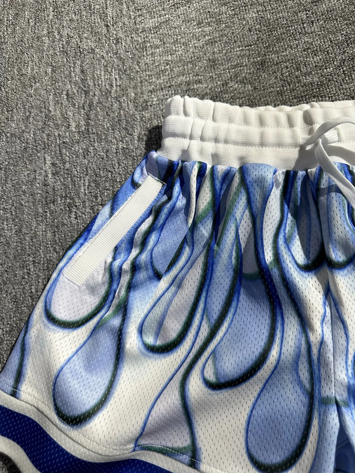 

Мужская летняя повседневная футболка American Sle Creative Blue Flame Me Basketball, модная футболка длиной до четверти