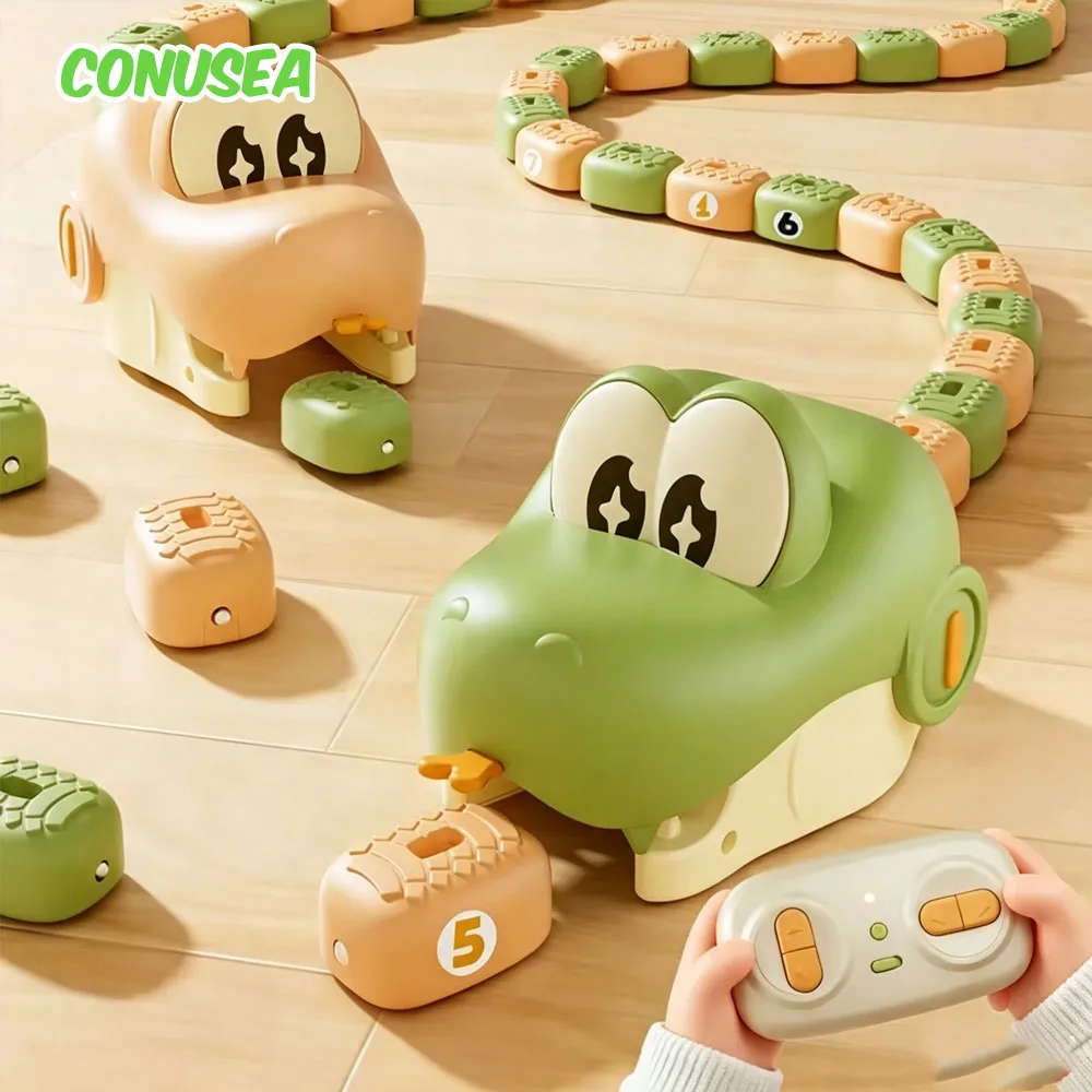 Jogo de Controle Remoto Cobra Gourmandosa, Carro RC, Competição Interativa entre Pais e Filhos, Brinquedo Educacional Inteligente para Crianças