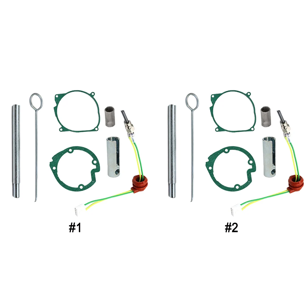 7PCS Riscaldatori per roulotte cinesi 12V/24V Kit di riscaldamento per parcheggio per auto Candela incandescente in ceramica Chiave Guarnizione Kit di servizio spina riscaldatore aria diesel