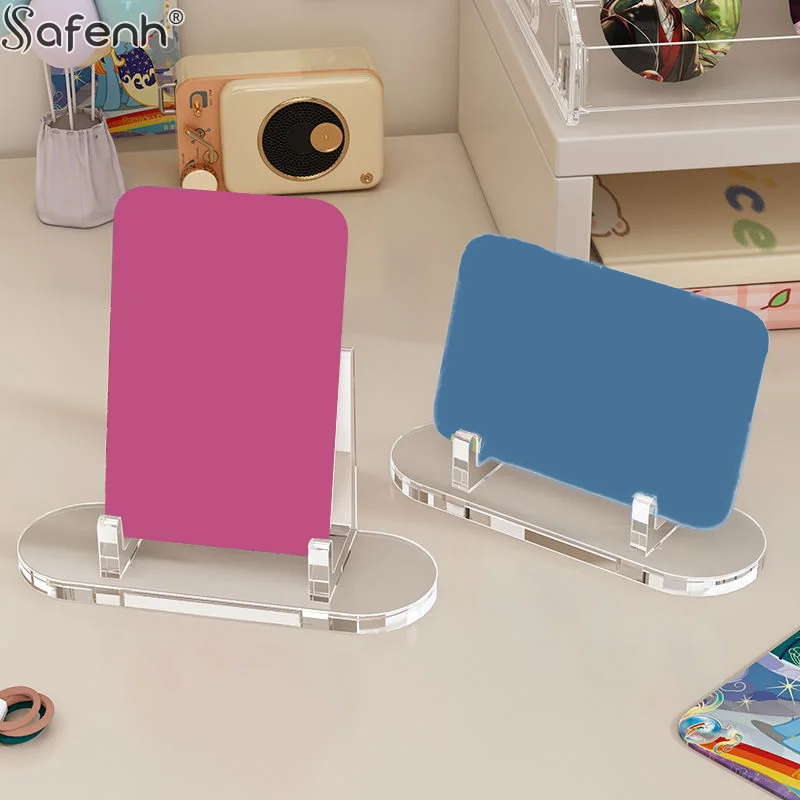 10pcs/Pack  Badge display stand Acrylic Clear Stand Acrylic Easel Display Stand Multi-functional Display Stand For Plate Cards