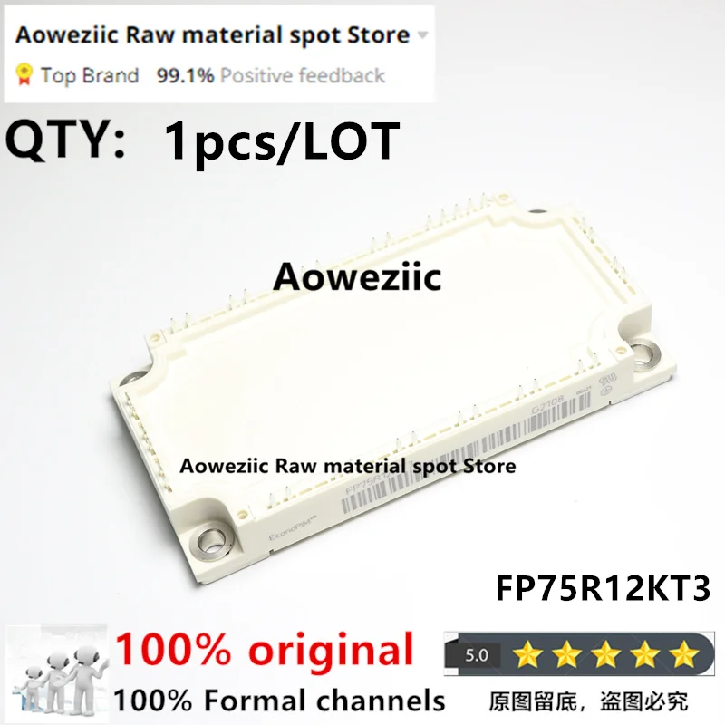 Aoweziic 100% New Imported Original FP50R12KT3 FP50R12KE3 FP50R12KT4 FP75R12KE3 FP75R12KT3 FP75R12KT4 FP100R12KT4 Power Module