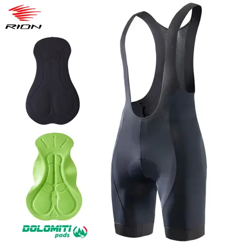 RION High Quality Classic Men Cycling Bib Shorts Bicycle Culotte Ciclismo Bike Pants Pad MTB Clothing Bretelle Braces Dolomiti