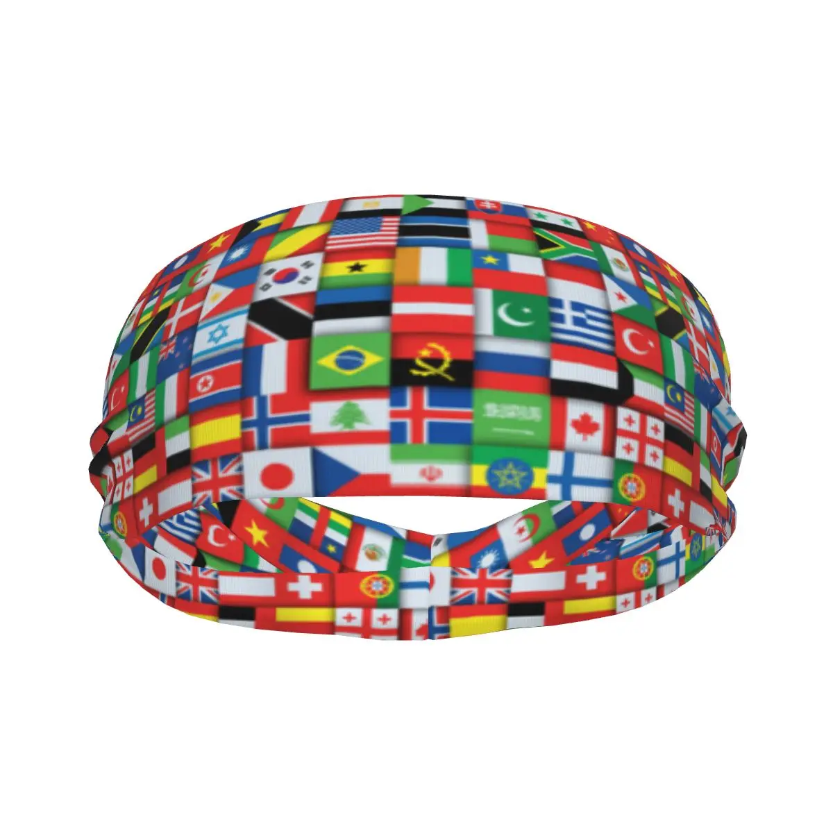 

Flag Various Countries Athletic Headband Elastic Sweatbands Women Men Basketball Sports Gym Fitness Sweat Band Volleyball Tennis