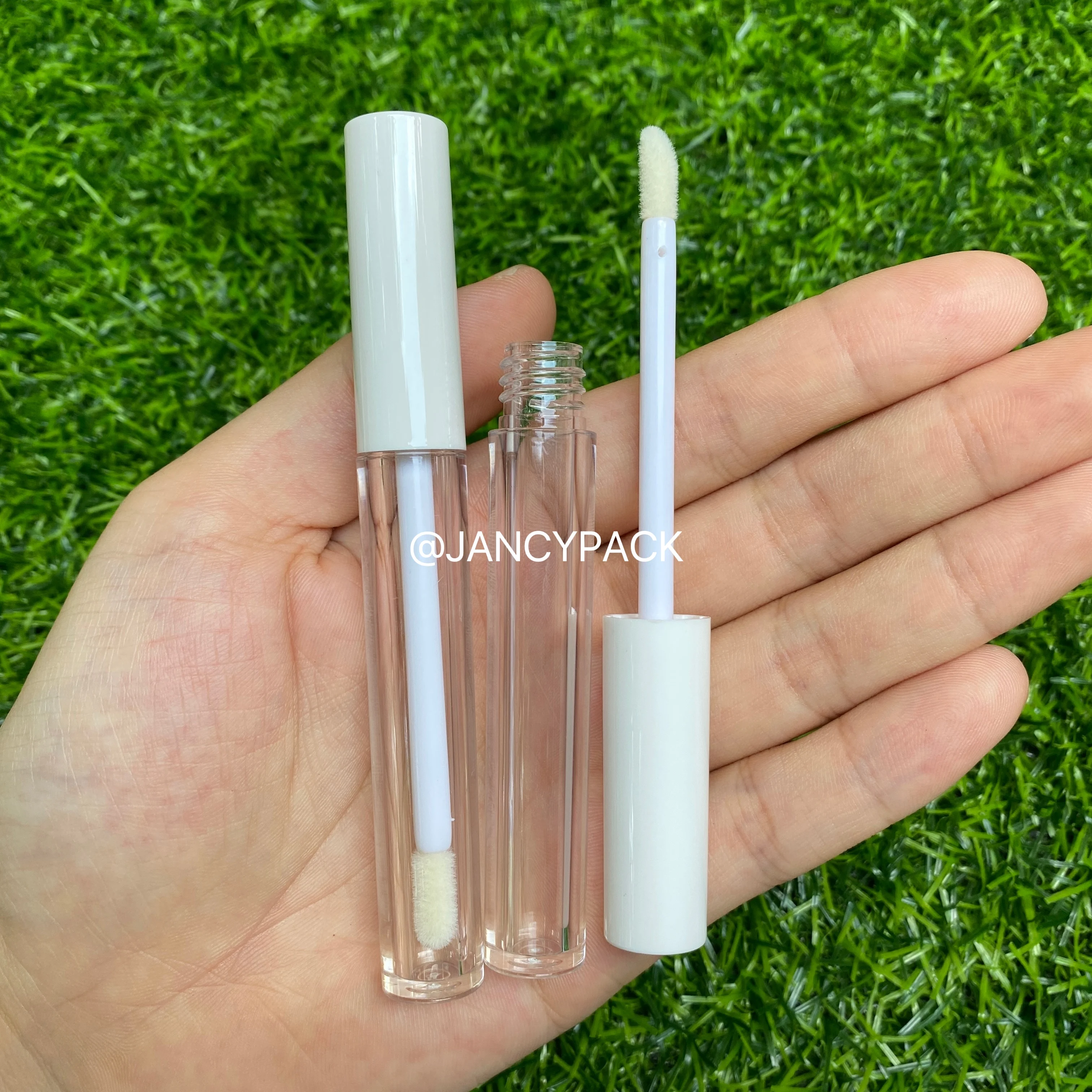 2MLリップグロスボトル リップグレイズチューブ リップグロスチューブ包装材 化粧品DIYリップグレイズ ピンクリップバームボトル カスタムロゴ