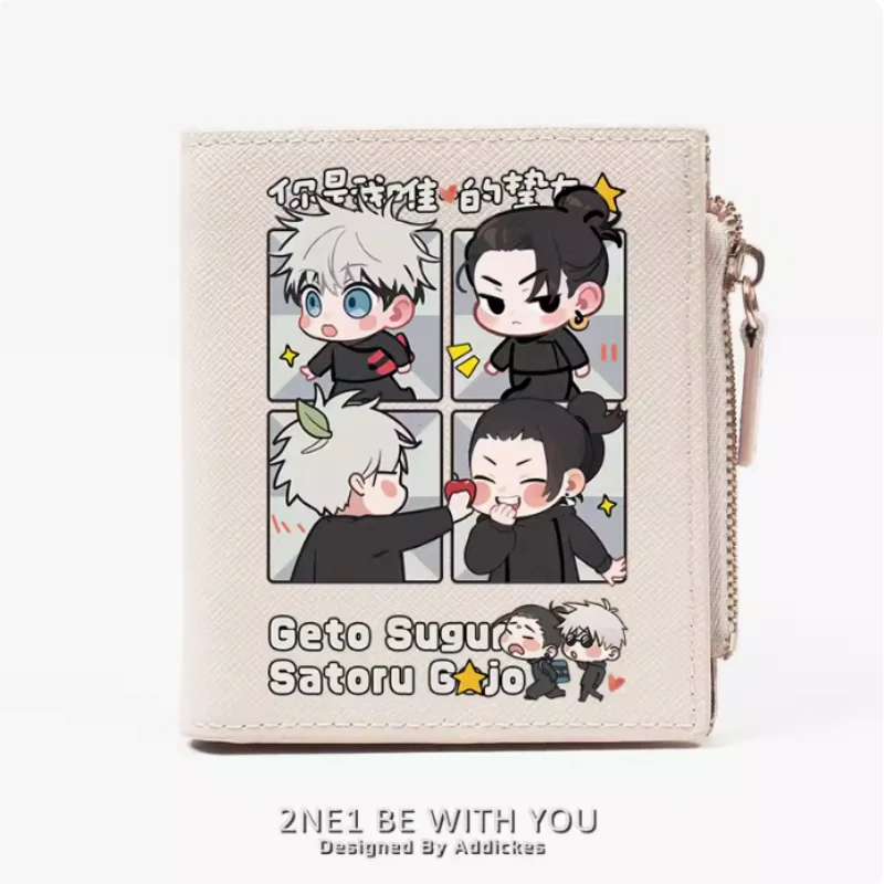 

Anime Geto Suguru Jujutsu Kaisen Satoru Gojo Zipper Fashion Wallets PU Purse Card Holder Money Bag Gift B1672 Cosplay