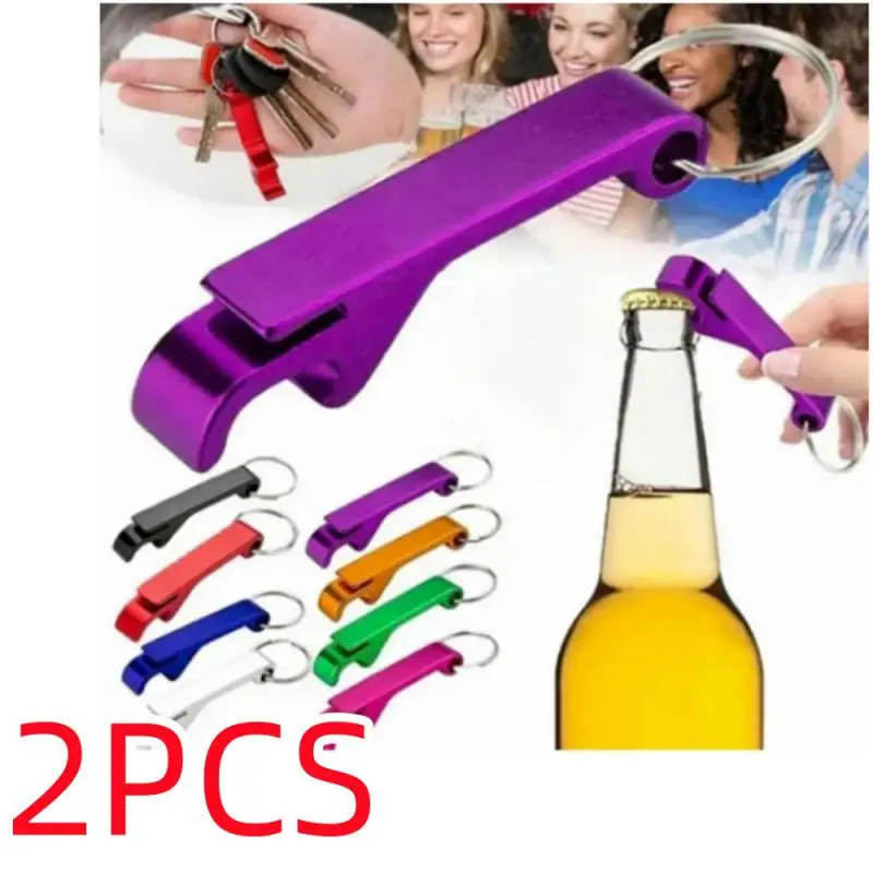 Wholesale Portable Beer Bottle Opener Key chain Mini Pocket Aluminum Alloy Beverage Beer Bottle Opener Wedding Party Favor Gifts