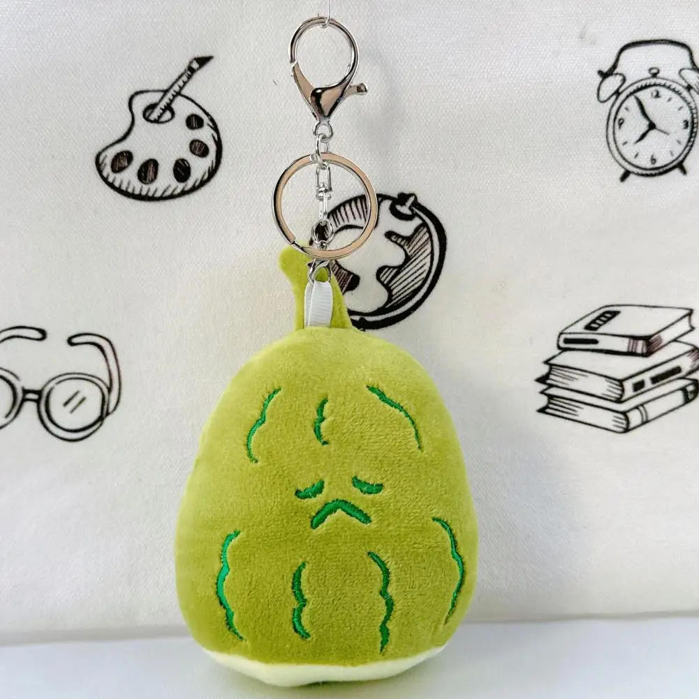 Plush Bitter Melon Doll Pendant Reusable Bitter Melon Keychain Bitter Gourd Plush Toy Keychain Backpack for Kids for Children's