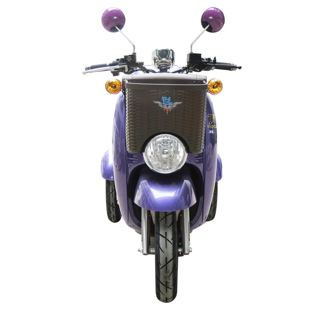T412 500W ثلاث عجلات سكوتر كهربائي دراجة ثلاثية العجلات الكهربائية التنقل سكوتر المسنين E سكوتر مع موافقة الشارع