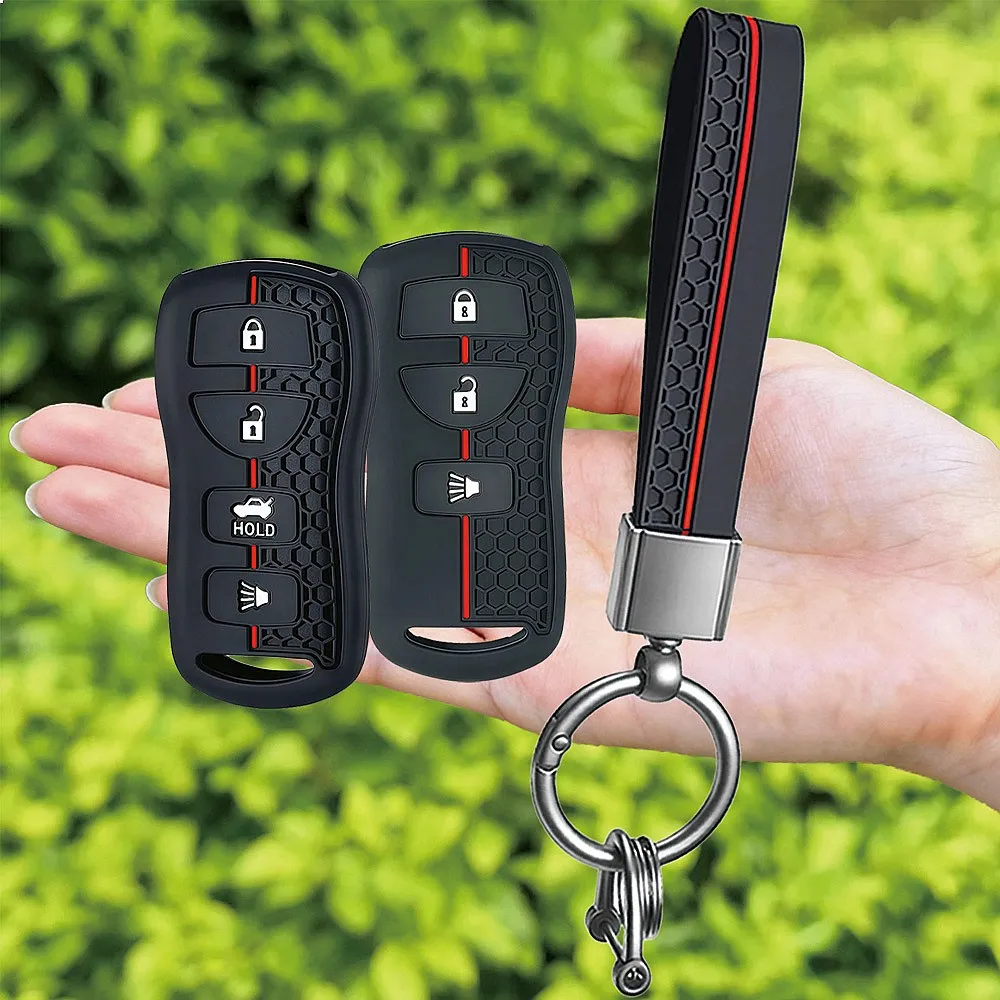 Silicone Car Key Fob Cover Case For Nissan Tiida Xtrail T30 Altima Sentra Frontier Infiniti FX35 QX56 JA60 Auto Key Shell