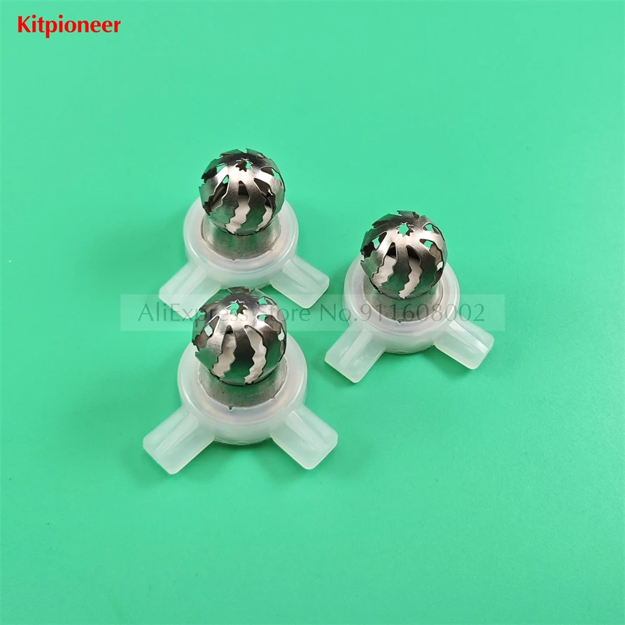 3 Styling Caps Components Wavy Flower Mould Nozzle Caps Fittings Ice Cream Makers Accessories For MK Soft Serve Machines 29mm