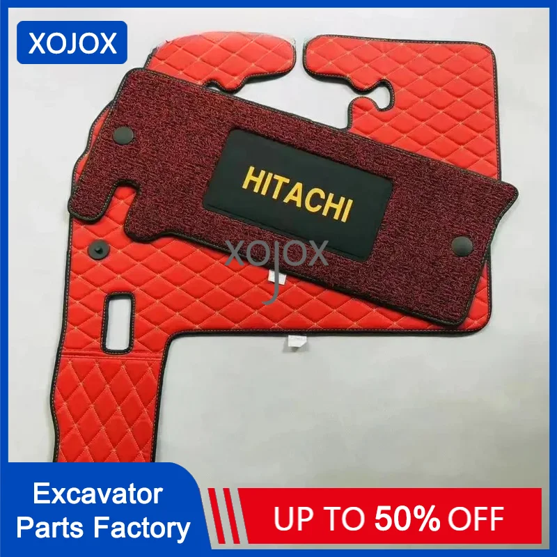 

XOJOX For Excavator foot pad Hitachi 120/200/240/230/300/330-6-3G cab floor rubber foot pad