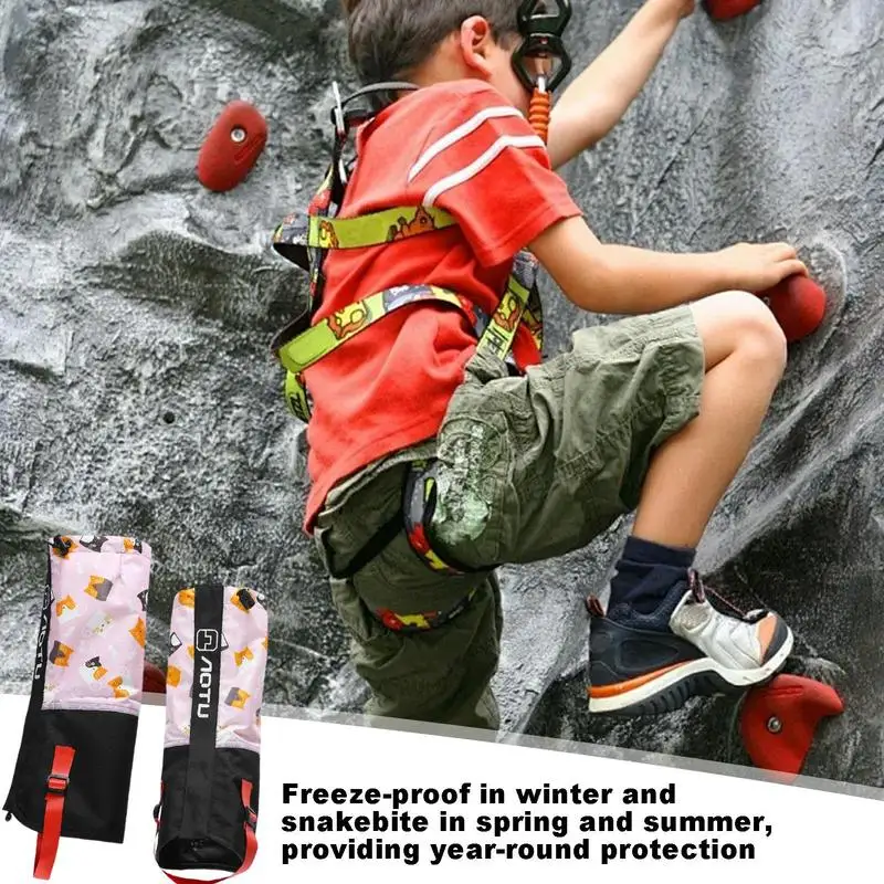 

Snow Leg Gaiters For Kids Outdoor Adjustable Snow Shoes Cover Windproof Sand Prevention Children's Outdoor Leg Covers For Kids