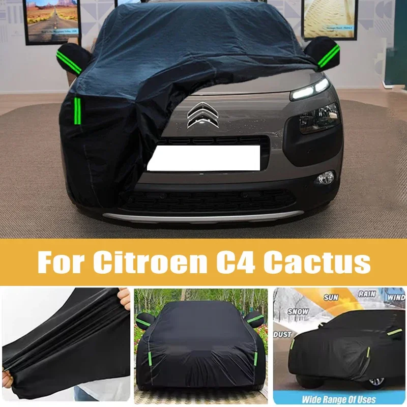 For Citroen C4 Cactus Full Car Cover Four Seasons Outdoor Sun Anti UV Rain Snow Dust Protection Oxford Cloth Accessories