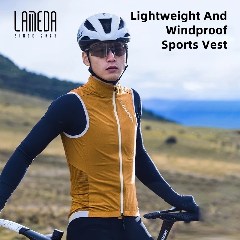 LAMEDA New Cycling Vest Sport Sleeveless Lightweight Casual Commuting For Man MTB Road Bicycle Top Clothing