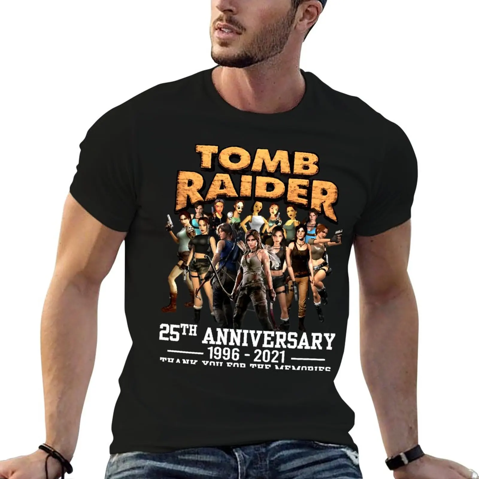 Thank-You-for-The-Memories-25th-Anniversary-1996-2021-Tomb-Raider-T-Shirts-Gift-For-Fans,-For-Men-and-Women,-Gift-Mother T-Shirt