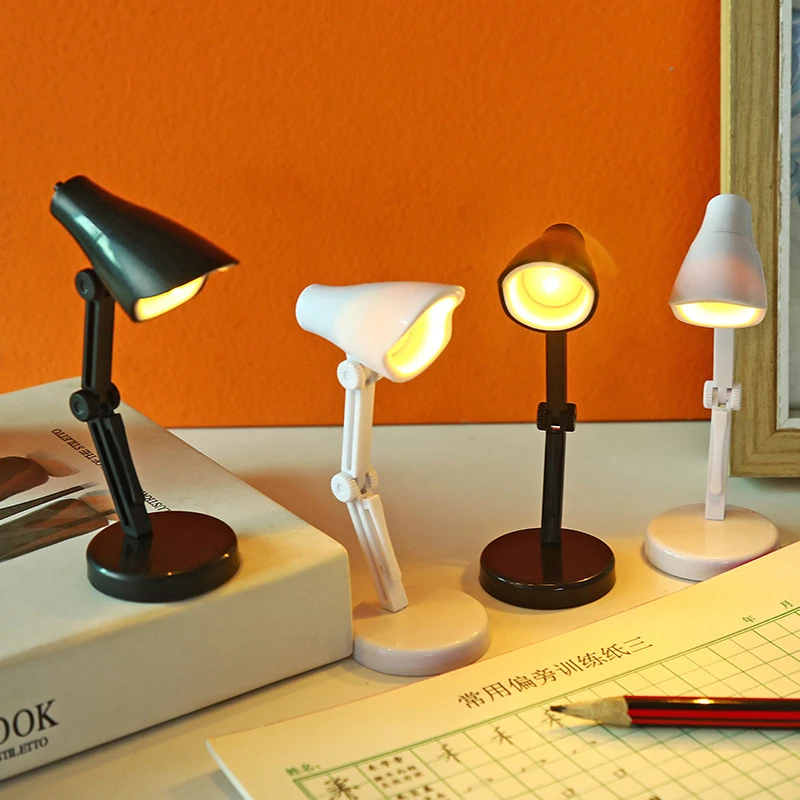 Creative Mini Luminous Desk Lamp Folding 360° Rotating LED Light Reading Lighting Toys Children Learning Luminous Toys