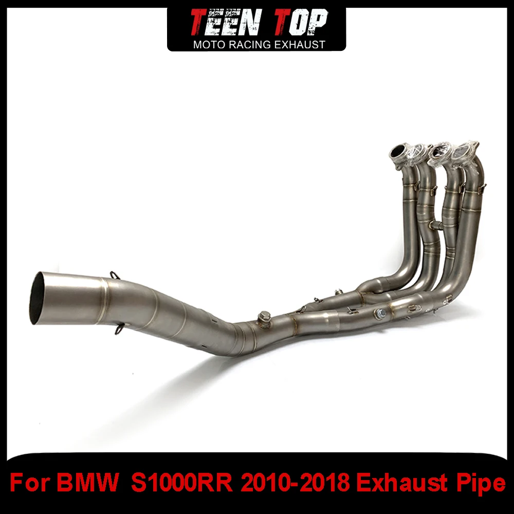 Slip on Exhaust Muffler For BMW  S1000RR / S1000R Exhaust Header Pipe More Welding Front Connection Link Pipe S1000RR 2010-2018