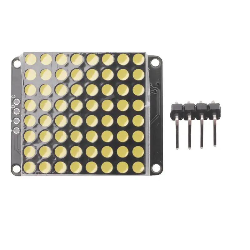 新登場！サポート拡張接続-8x8-led-ドットマトリックスモジュール-ht16k33-i2c-インターフェース-diy-led-電子スクリーン白色光