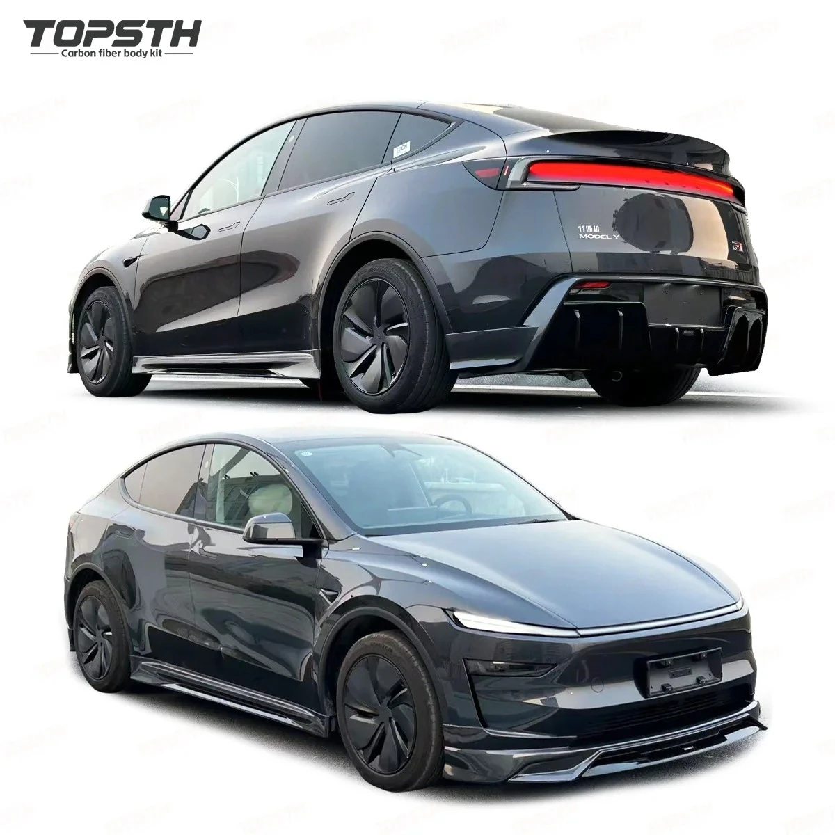 

ABS Sport Body Kit for Tesla Model Y 2025+ Juniper Front Lip Side Skirts Rear Diffuser Upgrade TOPSTH Style