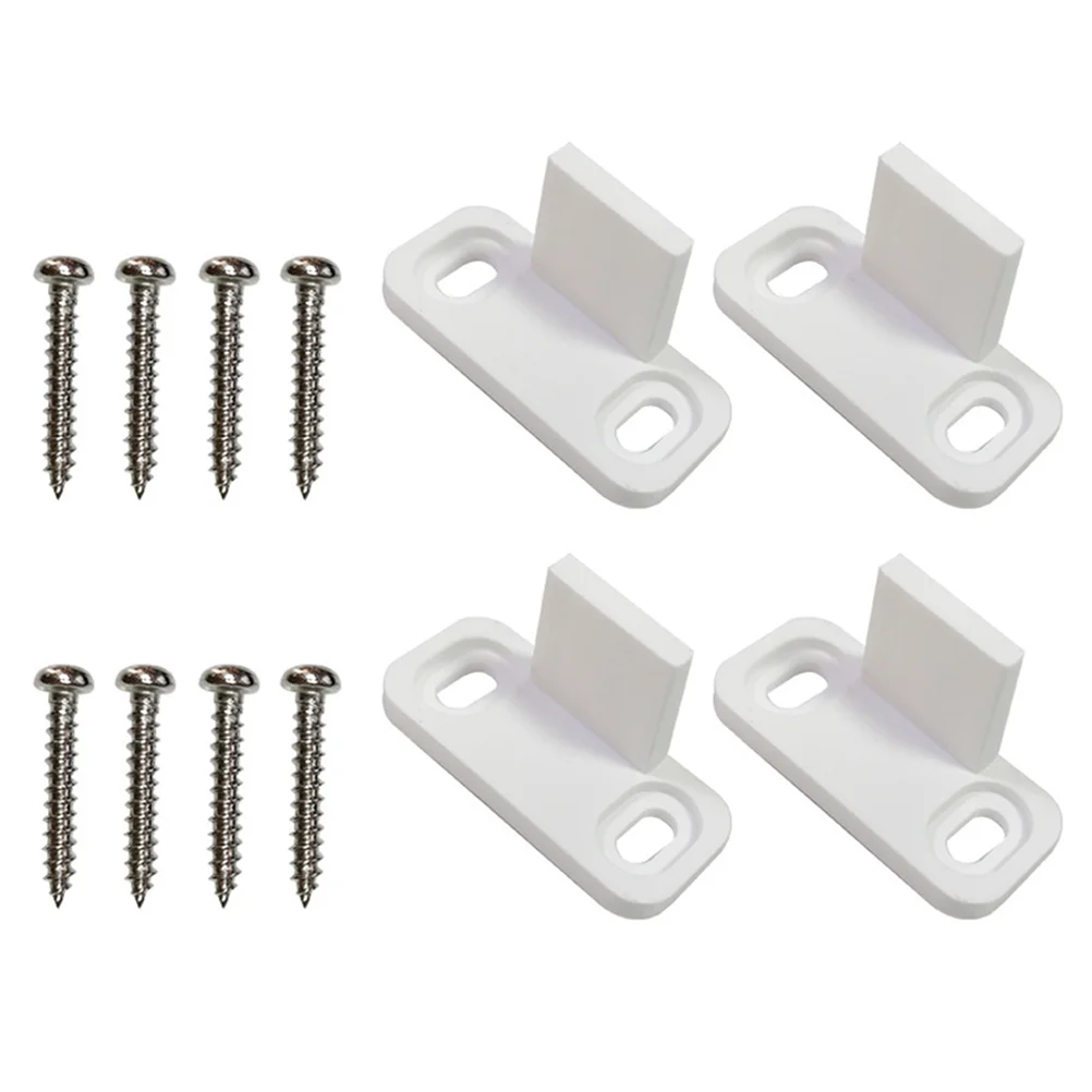 2 Sets Sliding Door Bottom Guide Lock Barn Stoppers Prevent Swinging Out Hardwares Man