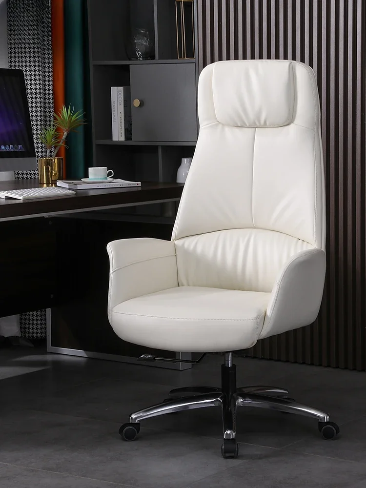 

Luxurious Office Chair Leather Handrail Computer Boss Study Office Chair Meeting Clerk Silla De Escritorio Office Furniture Girl