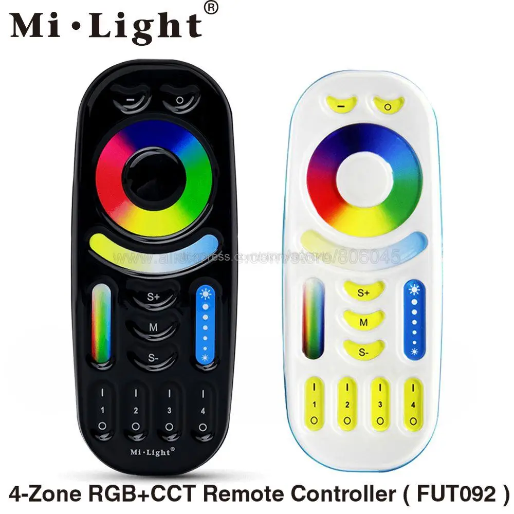 MiBoxer 2.4G Wireless RGBCCT Zone Panel Remote FUT088 FUT089 FUT089B FUT089S FUT100 FUT092 FUT092B B3 T3 B4 T4 B0 B8 S2W+ C5 Y3