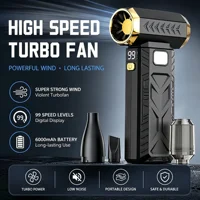 Turbo Jet Fan 400000RPM Wireless Air Duster Portable Blower for Car Cleaning Keyboard Speed Powerful Turbo Fan Dust Removal Fan
