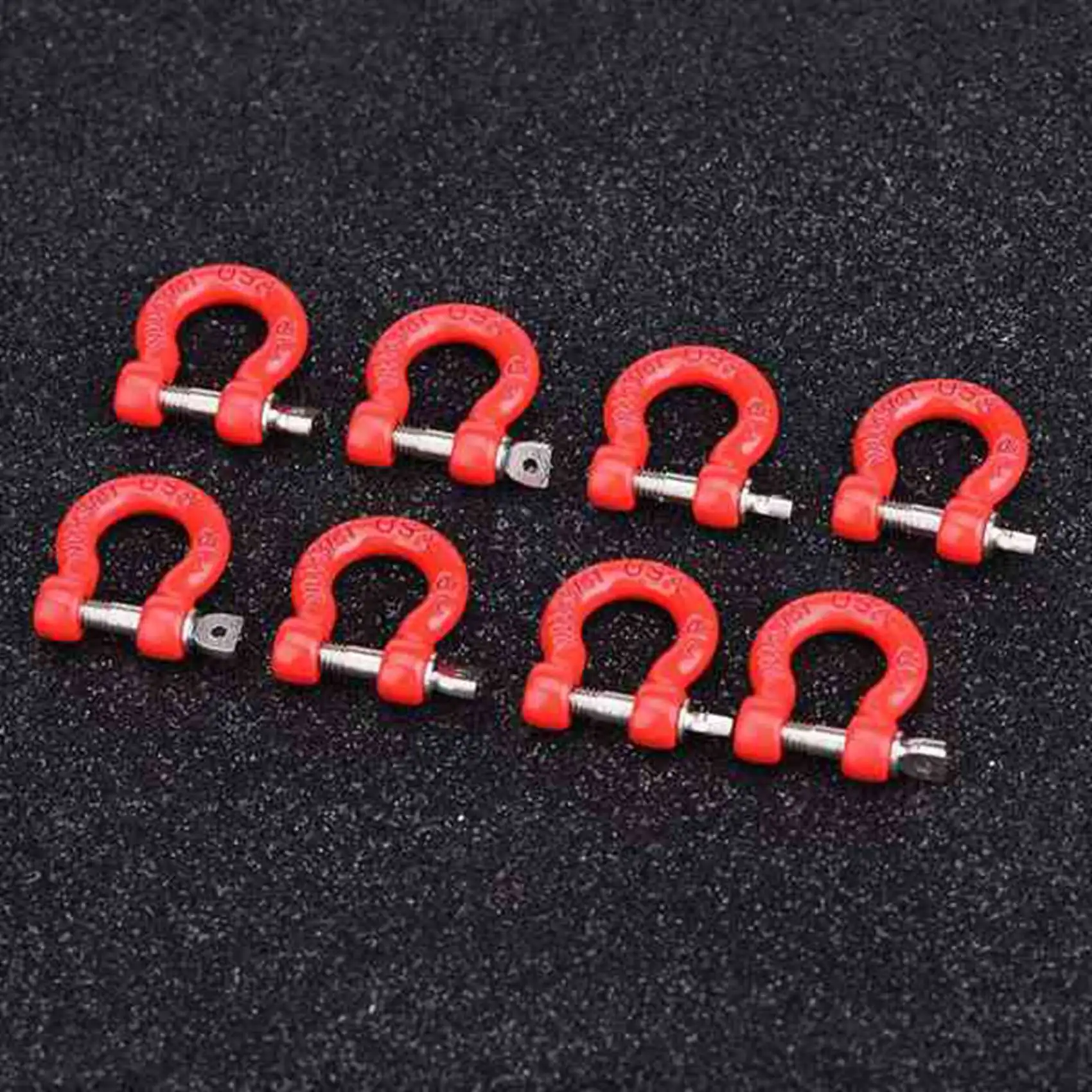 8Pcs Metal Front Rear Bumper Trailer Hook Tow Shackle Rescue Hook for 1/10 RC Rock Crawler Car Traxxas TRX4 TRX-4 SCX10