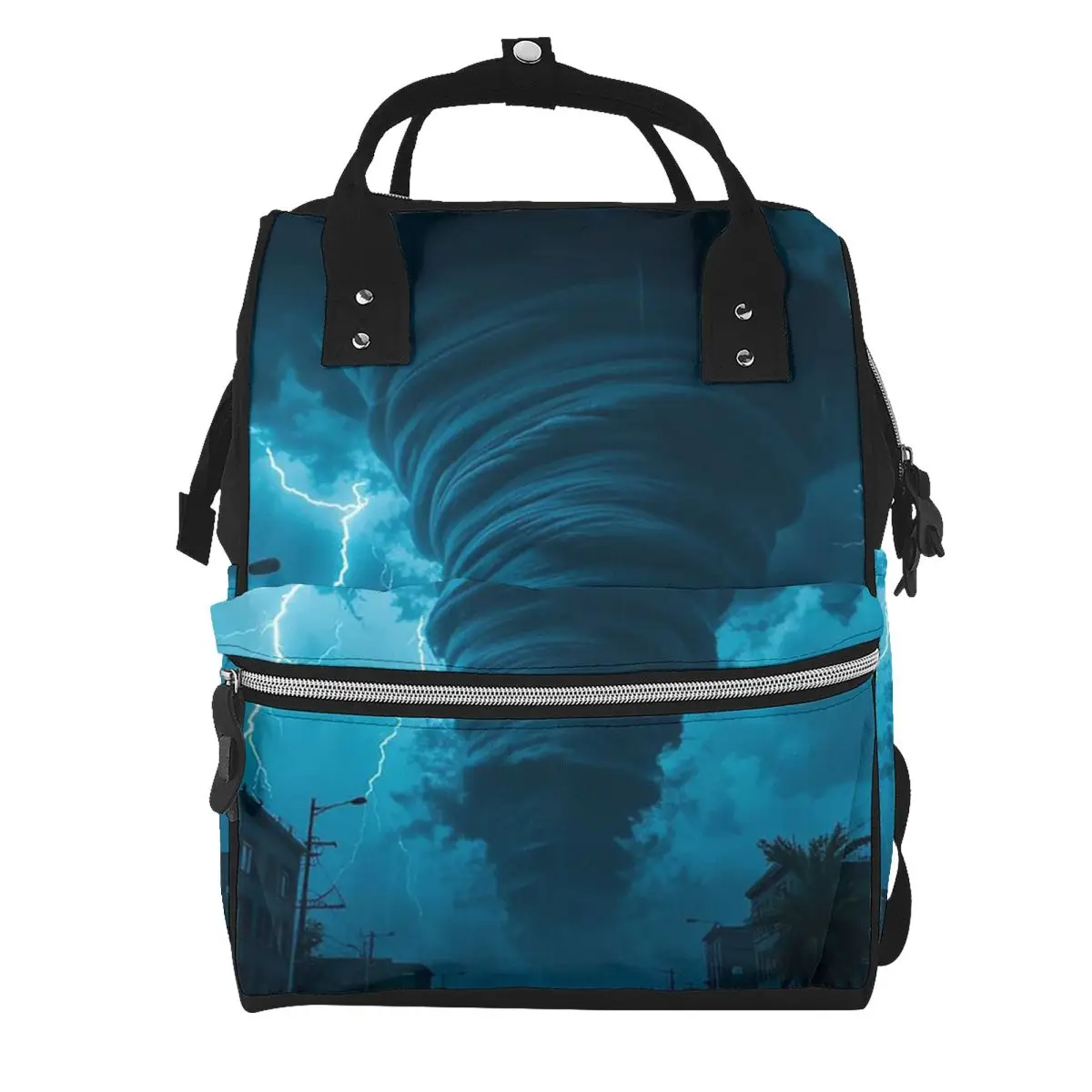 Fantasy World Tornado Apocalypse Student Backpack School Bag Hiking Travel Daypack for Men Women Bookbag Shoulder Bags