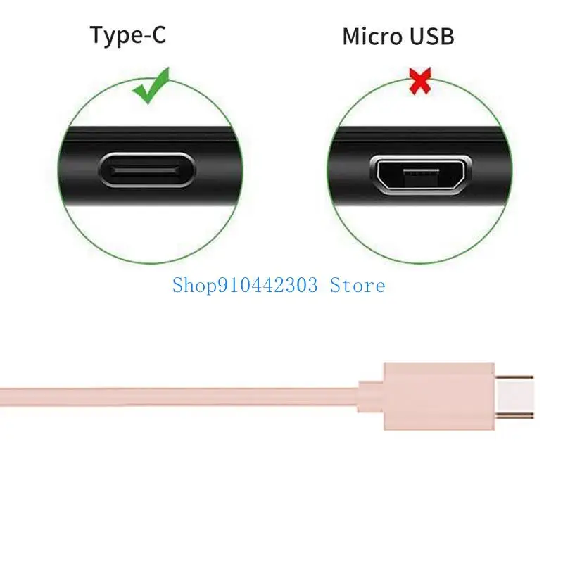 652F Type C Mouse USB C Gaming Mice 3 Buttons 1000DPI, for Multiple Type C Devices