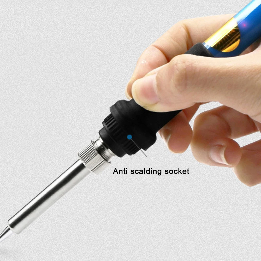 1 set Soldering Iron Tip Socket Soldering Station Iron Handle Accessories for 936 937 938 969 Iron head cannula Iron tip