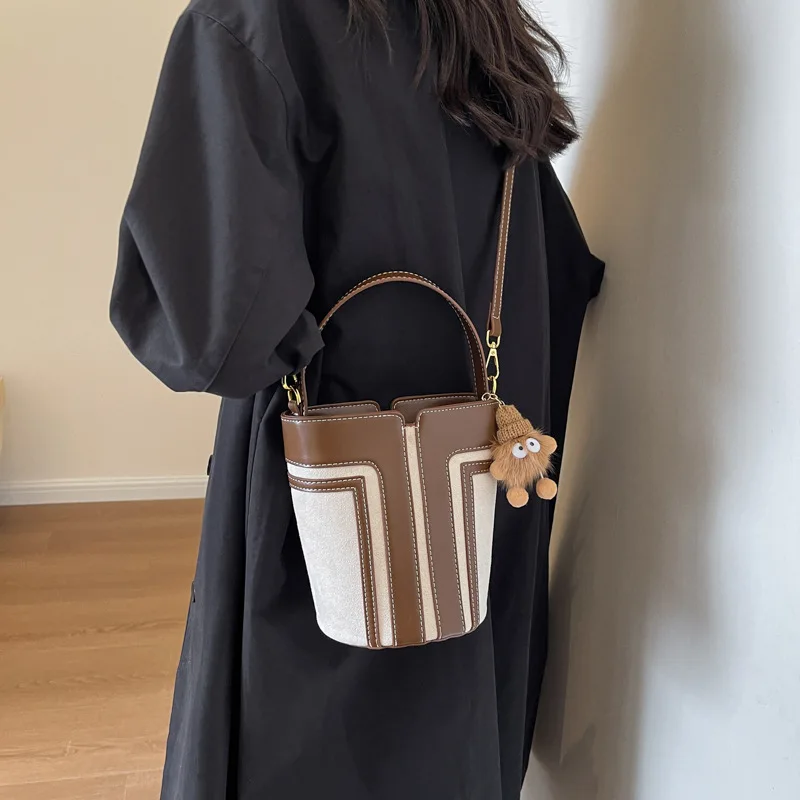 

Trendy Retro Color Blo Women's Bag Spring Season Handbag oulder Crossbody Bag High End Sensation PU Soft Surface Bags For Women