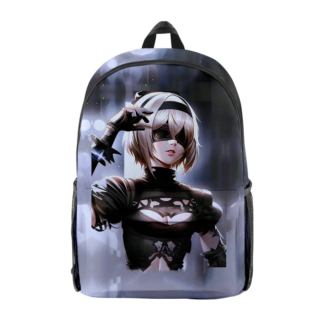 

NieR:Automata Ver1.1a Backpack 2023 Fashion New Polyester Men's Women's Canvas Student Bag Travel Work Backpack