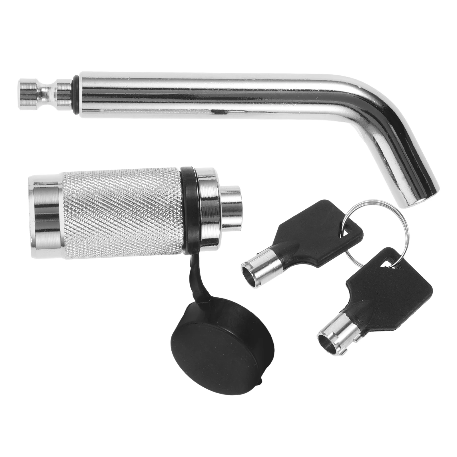 

Trailer Lock Hitch Receiver Cast Steel Replacement Key Pin Heavy Duty Caravan Security Portable Storage Off Road Vehicles RVs
