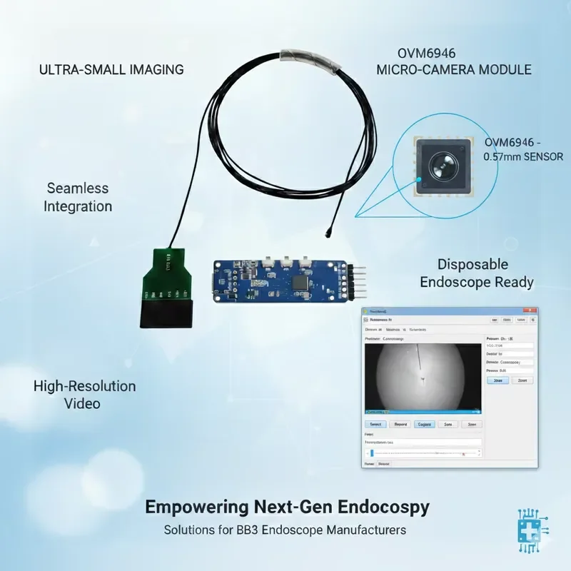 AP08 for OVM6964 400x400 Medical Camera Module Chip-on-Tip Mini Camera IPX8 ISO 13485 Certified Urology