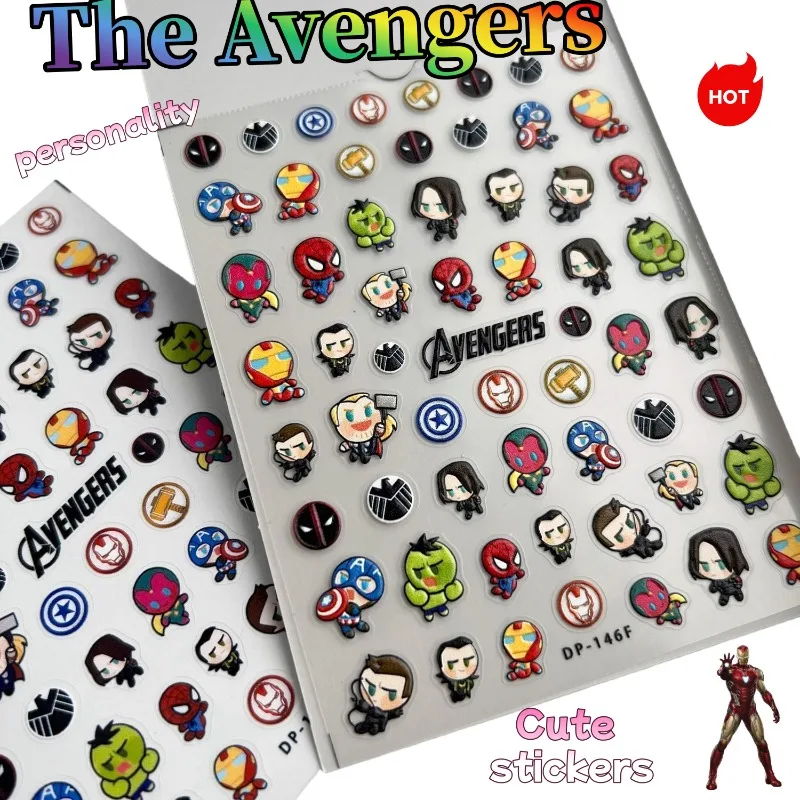 

Наклейки с изображением Мстителей, милые и модные наклейки с мультяшными персонажами для ручек и кружек, идеально подходят в качестве подарка на день рождения для друзей.