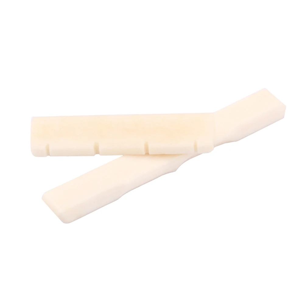 

Dj102 Bone Guitar Nut and Saddle Replacement Easy Cut Fit Better Sound and Playability Durable Guitar Accessory