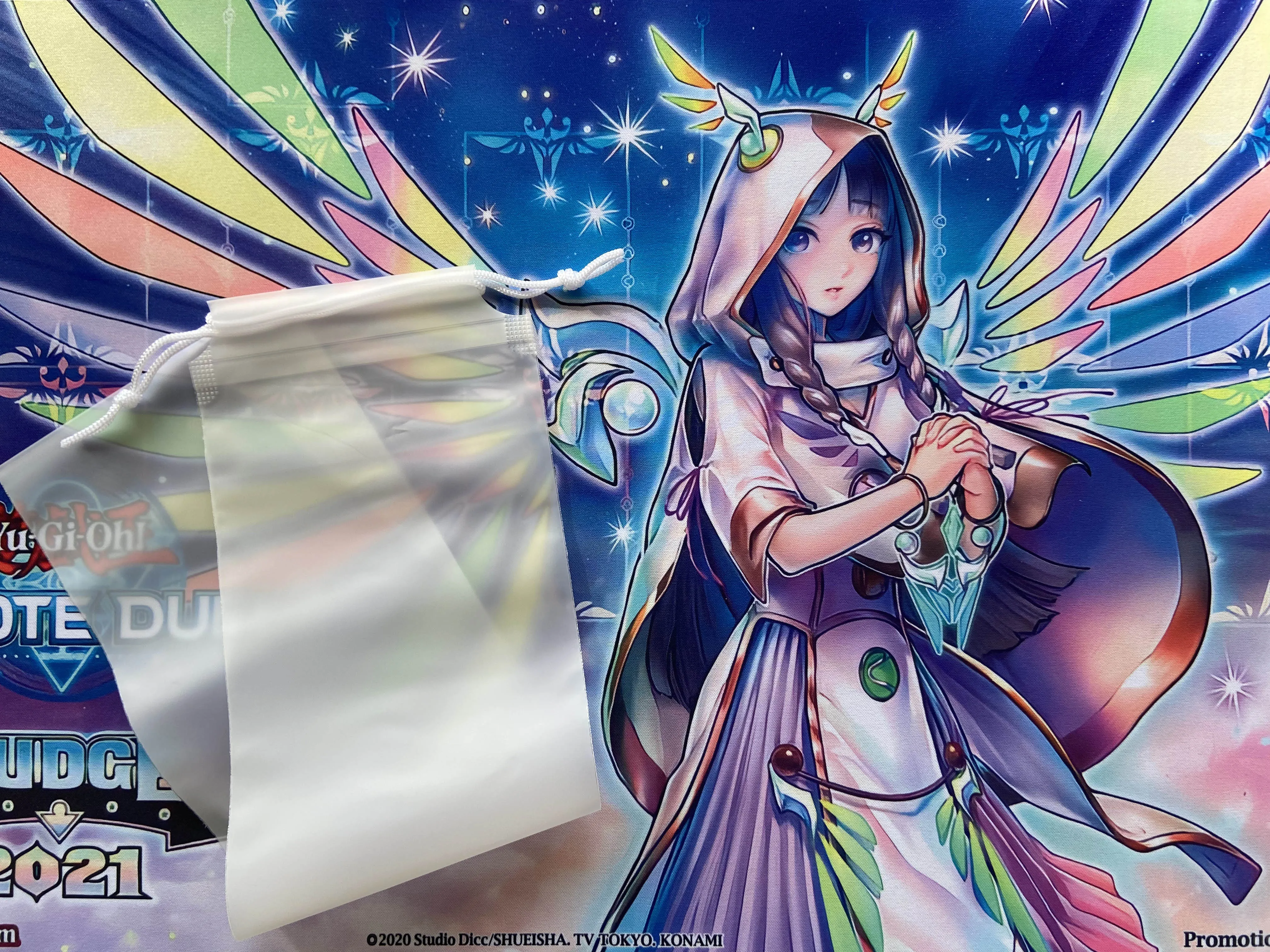 YuGiOh Playmat Diviner of The Herald TCG CCG Board Game Trading Card Game Mat Anime Mouse Pad Rubber Desk Mat Zone Bag 60x35cm