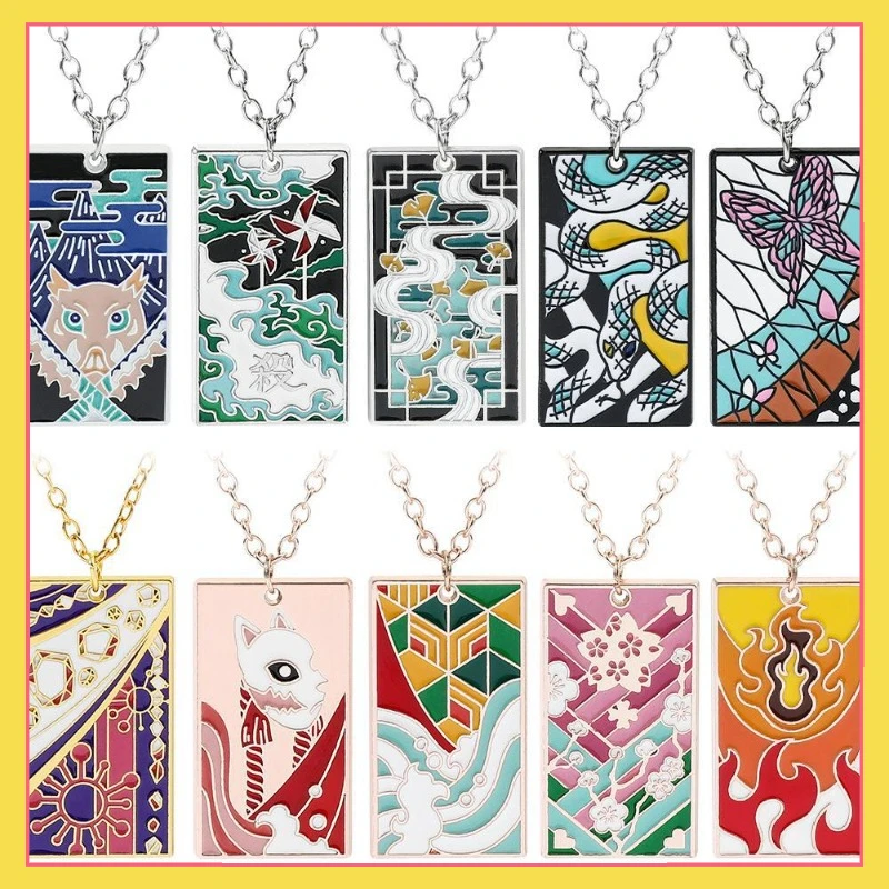 

Anime Demon Slayer Surrounding Ghost Killing Team Fukuoka Yoshiyuki Metal Necklace Butterfly Ninja Ear Ornament Collection Gifts