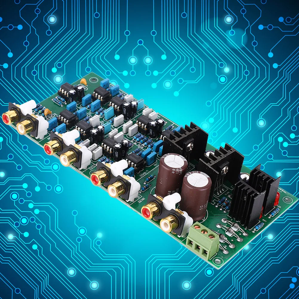 Amplifier Amplifier Board Linkwitz-Riley 3-way electronic 6-Channel Frequency Dividing Board 310HZ/3.1KHZ Linkwitz-Riley NE5532