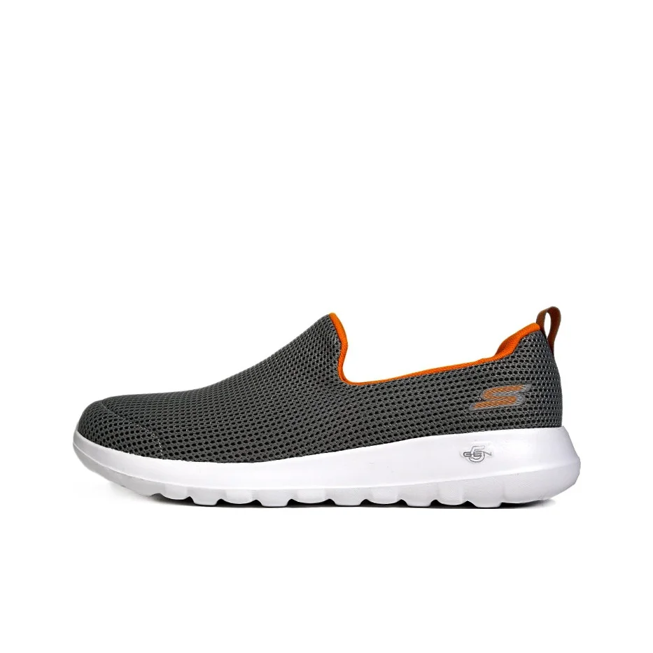 Skechers GO WALK Max Breathable Lightweight Low top Casual Shoes Men's Orange Gray 54638-GYOR