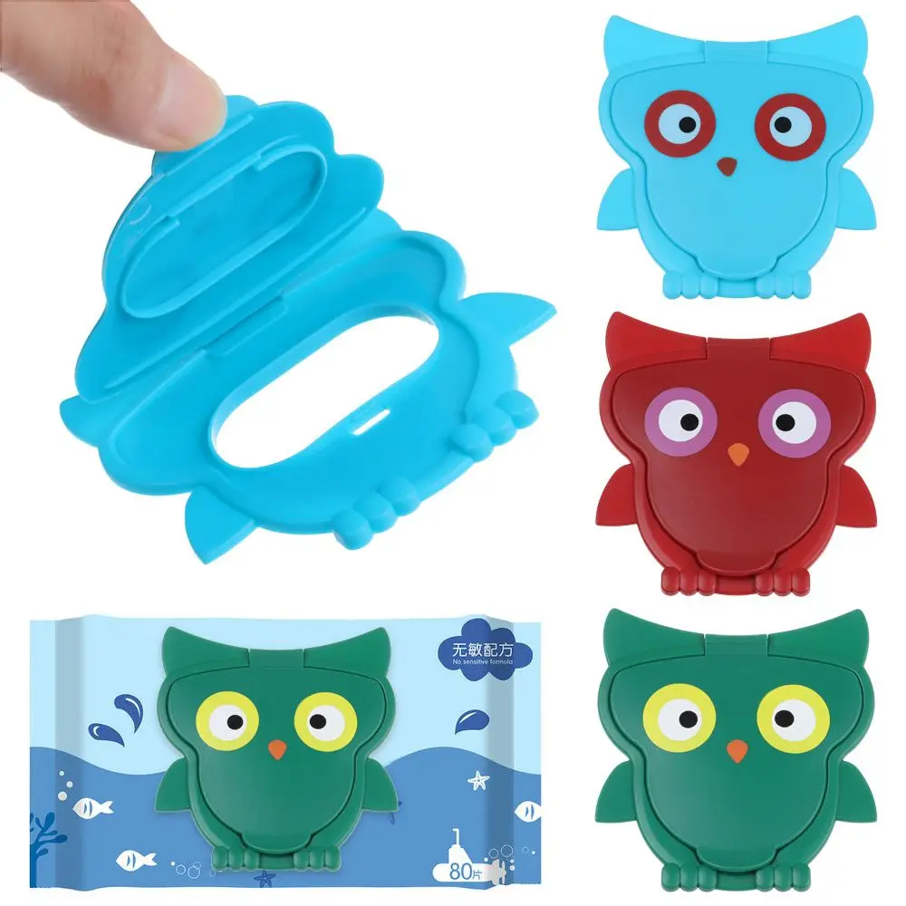 1Pcs Useful Portable Reusable Box Lid Tissues Cover Baby Wet Wipes Lid Self-Adhesive Flip Cover