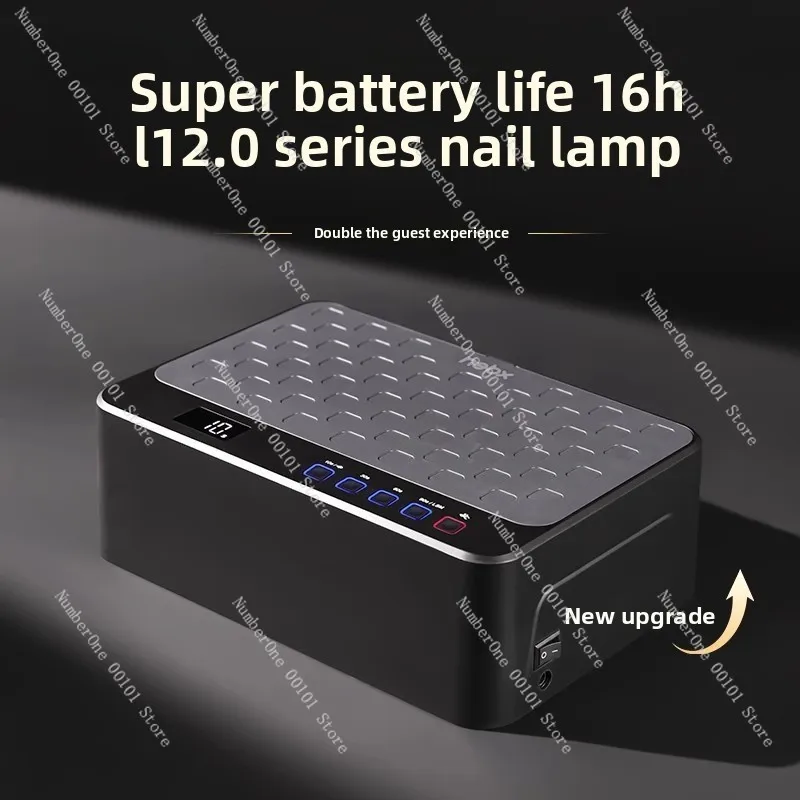 L1 150W Nail Lamp High Power Fast Curing with Storage Tray No Black Hand LED UV Light for Salon Home Use