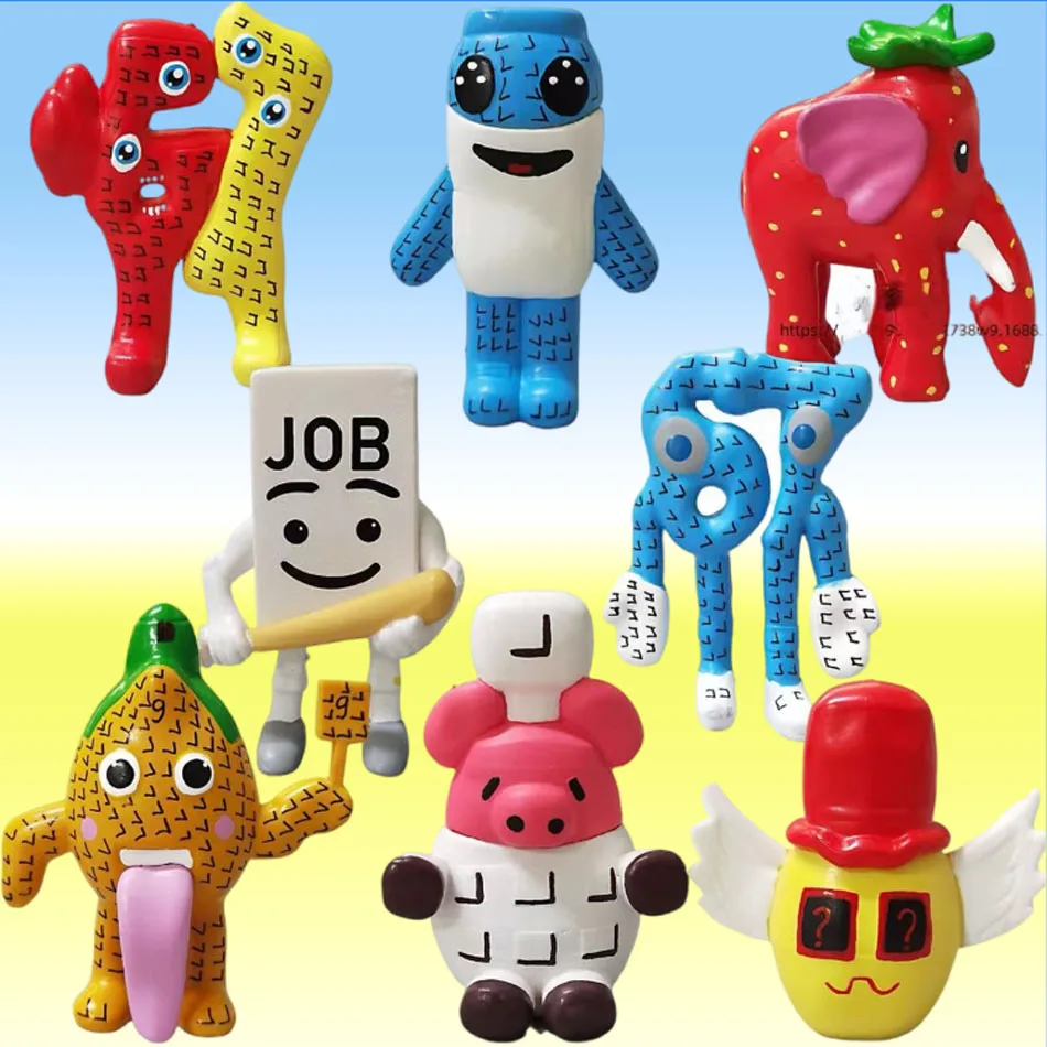 2026 جديد 8 قطعة/المجموعة سرقة لعبة Brainrot الشكل اللعب رقم. 9 رقم. 67 أنيمي نموذج اللسان الشكل اللعب الشكل هدية عيد الميلاد