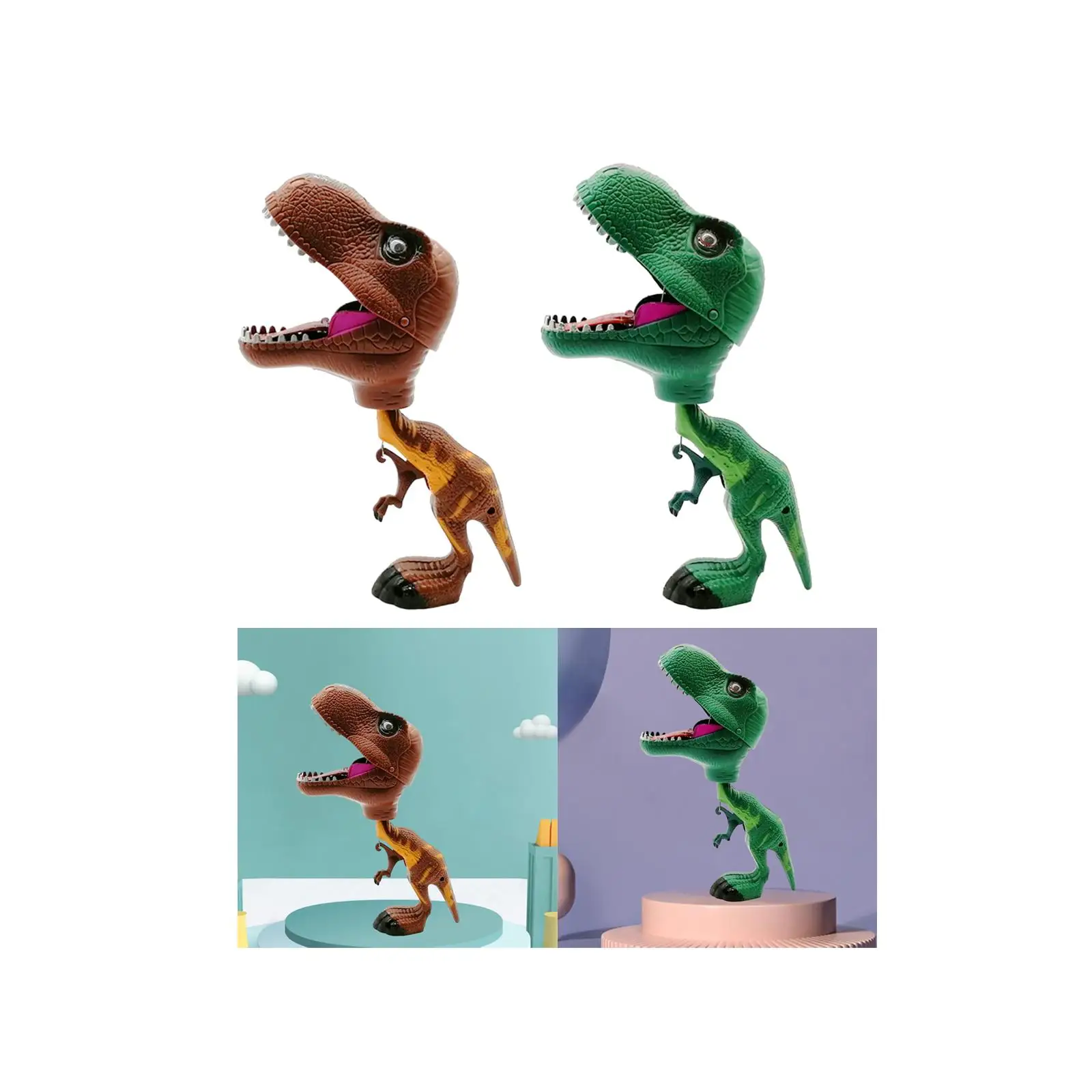 Dinosaurus Handpop Speelgoed Nieuwigheid Vroeg Leren Party Joke Toy Leren Speelgoed Lastig Speelgoed Creatief Speelgoed Speelgoed Reacher voor Kinderen Cadeau